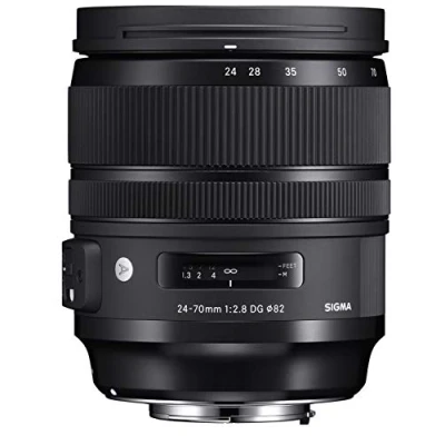 Imagen de Sigma 24 70 mm F 2.8 DG Objetivo para Canon, color Negro