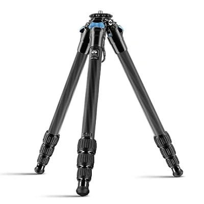 Imagen de SIRUI AM 284 Profesional Carbono Fibra Travel Viaje tripode trípode Tripod para Camara cámara Reflex fotografia,Altura 7117.5 cm,Carga Máxima 15 kg,4 Secciones de Patas, Bloqueo Patas Giratorio