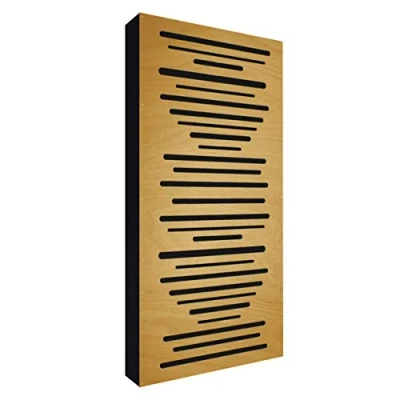 Imagen de Addictive Sound Panel Acustico De Pared &#039;AbFuser Wood&#039; 100x50x11 cm Difusor Madera Paneles Acusticos Para Estudio Música En Casa Marrón claro