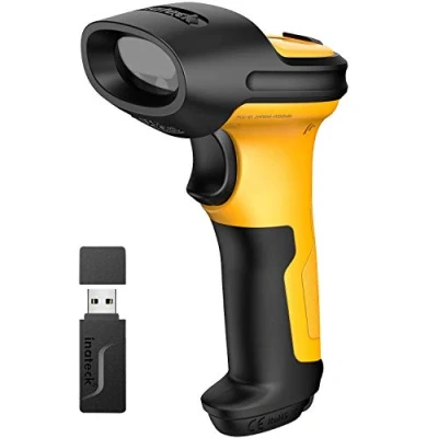 Imagen de Inateck Lector Codigo Barras Escáner de Códigos Inalámbrico 2.4GHz Barcode Scanner Alcance 60m batería 2600mAh Duración Uso ininterrumpido 1 Mes Lectura automática rápida y precisa P6