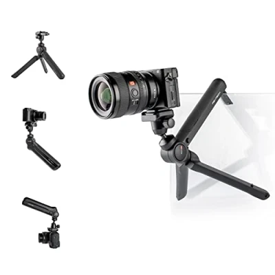 Imagen de PGYTECH MANTISPOD 2.0 Mini Camera Trípode, Vlog Tripod Flexible, Ligero, Pequeño Video de Viaje trípode para cámara Digital, acción, teléfono Inteligente (Negro)