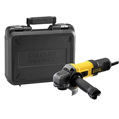 Imagen de STANLEY FATMAX FMEG210K QS Amoladora 115mm eléctrica de 850W, 12.000 rpm, incluye maletín