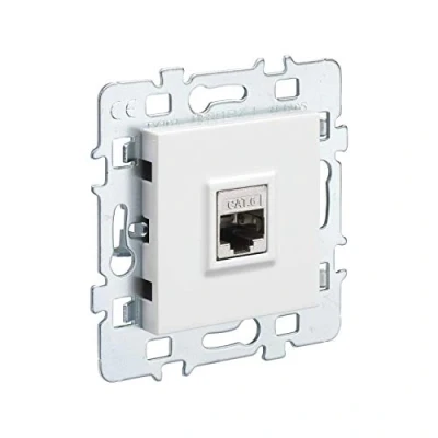 Imagen de DEBFLEX Casual Mecanismo Toma Rj45, Cuadrado Blanco, 40