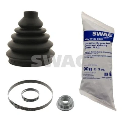 Imagen de SWAG 30 93 0142 Fuelle Palier Termoplástico con grasa, tuerca del eje abrazaderas SEAT: Ibiza 3, Leon I Hatchback, Córdoba II Berlina