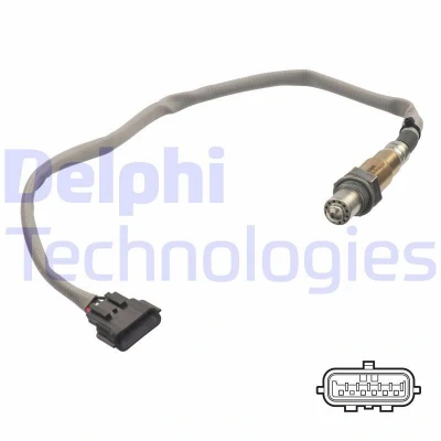 Imagen de DELPHI ES21117 12B1 Sonda lambda de banda ancha, térmico NISSAN: X Trail, Qashqai / Qashqai+2 I, Note II Hatchback