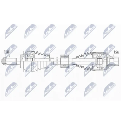 Imagen de Semi eje NTY NPW SU 054