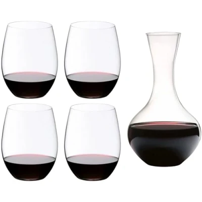 Imagen de Riedel Red Wine Glass Set O 4 Pieces with Decanter