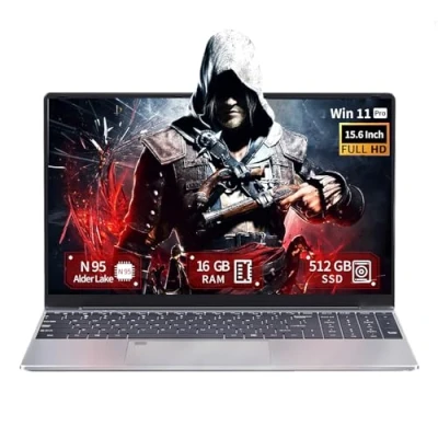 Imagen de Ekonavi Ordenador portátil 15,6 Pulgadas, PC Portatil 16GB RAM 512GB SSD, procesador Celeron N95 Laptop Pantalla FHD IPS 1920 * 1080, computadora Windows 11 Pro con Teclado retroiluminado