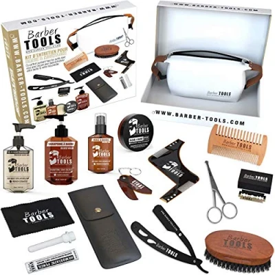 Imagen de ✮ BARBER TOOLS Kit/Set/Estuche de arreglo y cuidado la barba afeitarse Cosmético Made in French