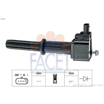 Imagen de FACET 9.6544 Bobina de encendido OPEL: Astra K Hatchback