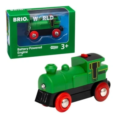 Imagen de BRIO Locomotora a Pilas, Color Verde (33595)