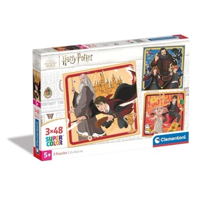 Imagen de Clementoni Harry Potter 3 Supercolor Puzzles Infantiles De 48 Piezas, para Niños 5 7 Años, Desarrolla La Concentraciòn Mentàl Y Logica, 25312, Multicolor