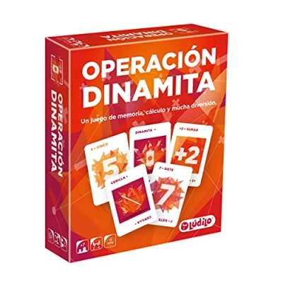 Imagen de Ludilo Juego De Mesa Operación Dinamita Juegos Niños 7 Años O Más Cartas Matemáticas para 2 Personas