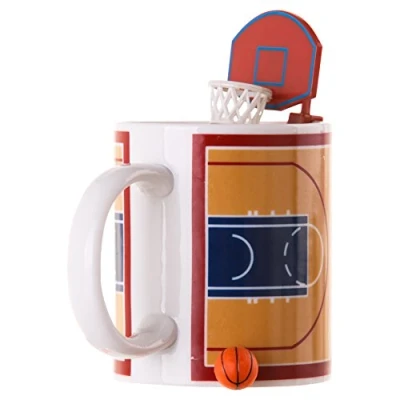 Imagen de Winkee Taza de Baloncesto con Cesta y Pelota café Deportiva función Juego para Aficionados al
