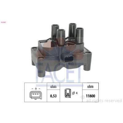 Imagen de Bobina de encendido FACET 9.6381