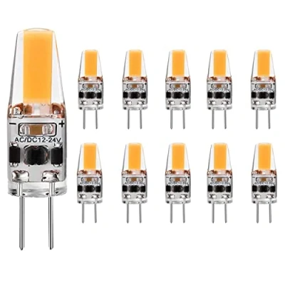 Imagen de EIMOPE G4 LED Bombillas Regulable, 3W Capsule Equivalente a 30W Halógenas, AC/DC12 24V, Blanco Natural 4000K,180lm, Ángulo de haz 360, Pack 10