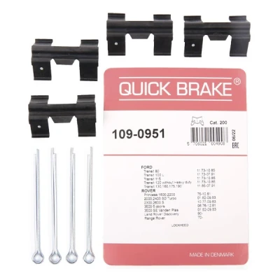 Imagen de QUICK BRAKE 109 0951 Kit de accesorios, pastillas frenos LAND ROVER: Defender SUV, Discovery 1, Pick up, FORD: Transit Mk3 Furgón norauto,