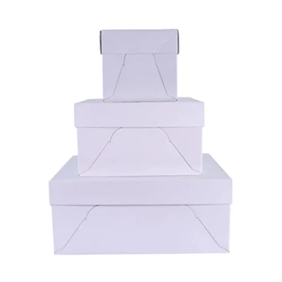 Imagen de PME Baking Essentials Caja Cuadrada para Tartas de 33 cm (13 pulgadas), Juego 3