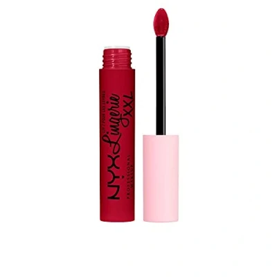 Imagen de NYX Professional Makeup Lip Lingerie XXL Labial líquido Larga duración, Fórmula Vegana, Tono Sizzlin