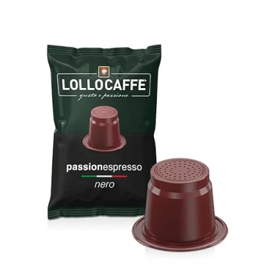 Imagen de LOLLO CAFFÈ PASSIONESPRESSO NERO Box 100 Cápsulas compatibles con cafeteras Nespresso