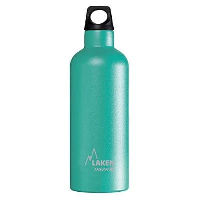 Imagen de Botella Térmica de Acero Inoxidable Doble Pared Aislada al Vacío Laken (0,5L Turquesa) Para Niños y Adultos/Para Gimnasio Deportes Resistente Duradera