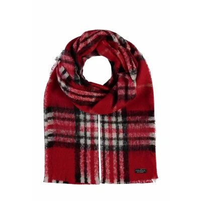 Imagen de Fraas Plaid Cashmink MADE IN Germany Bufanda, Mujer, Talla: One Size, Red