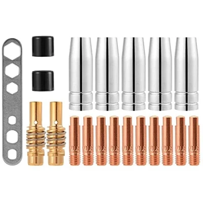Imagen de CENPEK 20 unids boquillas de contacto consejos titulares MIG soldador consumible accesorio ajuste 15AK MB15 MAG CO2 soldadura antorcha