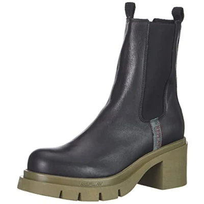 Imagen de Replay Avryl Dual, Botas Estilo Chelsea Mujer, 003negro, 41 EU