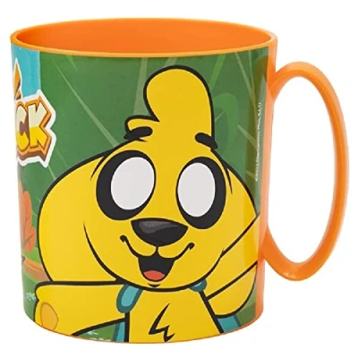 Imagen de ALMACENESADAN, 4827, Pack vuelta al cole Mike Crack; compuesto por taza microondas 350ml, producto reutilizable, sin BPA