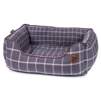 Imagen de Petface Cama Cuadrada para Perro con Ventana Gris, Grande