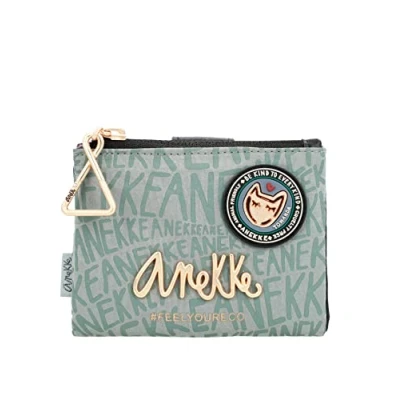 Imagen de Anekke Billetero de Mujer Cartera Pequeña para Billetera Polipiel con 2 Compartimentos y Cremallera Colección Voice Nature Woods Accesorios Complementos 12x9x3 cm
