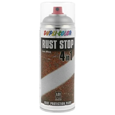 Imagen de Duplicolor 868436 Spray con Efecto Inoxidable, Color Brillante de Hierro Plata, 400 ml