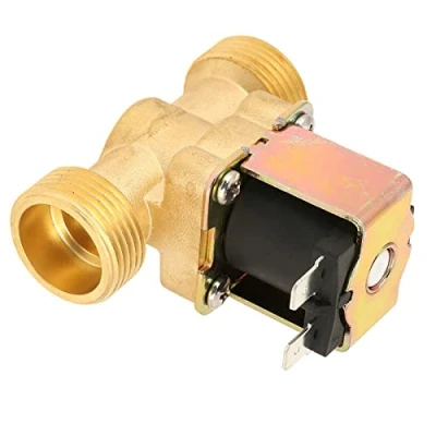 Imagen de Válvula electromagnética eléctrica de latón G3/4 agua 12 V DC normalmente cerrada