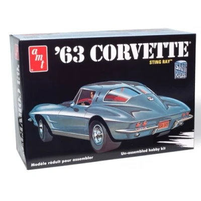 Imagen de AMT Coche modelo Chevy Corvette 1963 a escala 1:25
