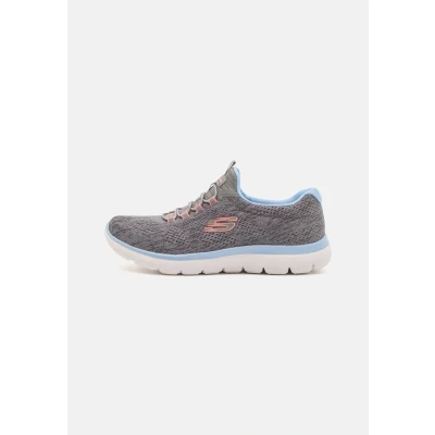 Imagen de Skechers Summits Fun Flare, Zapatos Deportivos Mujer, Grey Mesh/Pink &amp; Blue Trim, 38 EU