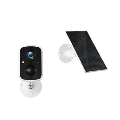 Imagen de Technaxx TX 244, cámara Exterior con Panel Solar, Sensor de detección Movimiento por Infrarrojos, batería Recargable incorporada, WiFi Seguridad para el hogar visión Nocturna
