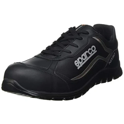 Imagen de Sparco Teamwork Scarpa Antinfortunistica Da Lavoro Bassa per UOMO E Donna Nitro S3 SRC, Botas de Seguridad y contra Incendios Unisex Adulto, Nero/Nero, 44 EU
