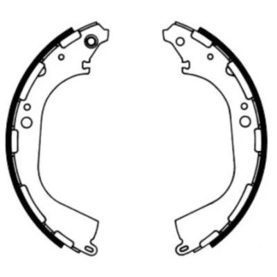 Imagen de ABE C01045ABE Zapatas de Freno Eje trasero 295 50 AKEBONO NISSAN: Pick Up, Navara up
