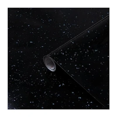 Imagen de d c fix vinilo adhesivo muebles Granito negro aspecto piedra autoadhesivo impermeable decorativo para cocina, armario, puerta, mesa papel pintado forrar rollo láminas 67,5 cm x 2 m