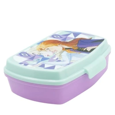 Imagen de ALMACENESADAN;5463; Pack vuelta al cole y regalo; compuesto por fiambrera Sandwichera rectangular multicolor, producto reutilizable, sin BPA (frozen)