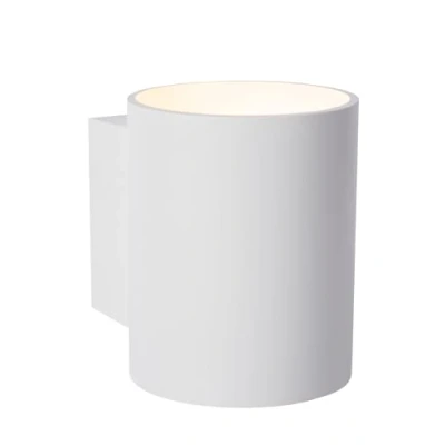 Imagen de Lucide Aplique de pared Xera, blanco, Ø 8 cm, up/downlight, aluminio