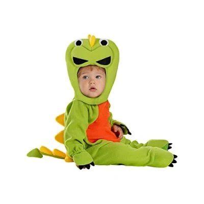 Imagen de Funidelia Disfraz de dinosaurio para bebé Animales, T Rex, Jurassic Park y divertidos accesorios Fiestas, Carnaval Halloween Talla 6 12 meses Verde