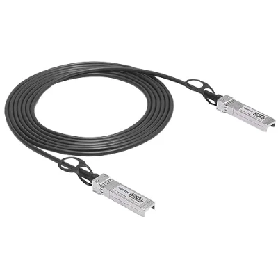 Imagen de QSFPTEK 10 GB/s SFP+ DAC Cable 3m, 10GBASE CU Twinax de Cobre conexión Directa pasiva Direct Attach Copper Compatible con Cisco SFP H10GB CU3M, Ubiquiti, D Link, Netgear, Mikrotik