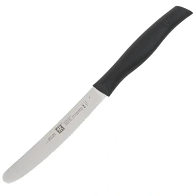Imagen de ZWILLING Cuchillo multiusos, Longitud de la hoja: 12 cm, Hoja dentada, Mango especial acero inoxidable/plástico, Twin Grip