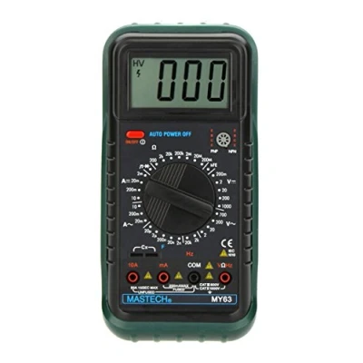 Imagen de MASTECH my63 portátil DMM Multímetro Digital w/Frecuencia de capacitancia y prueba hFE