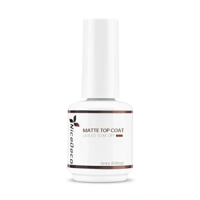 Imagen de Nicedeco Top Coat Mate Semipermanentes Esmaltes para Uñas Capa Superior UV LED Soak Off De Gel 15ml