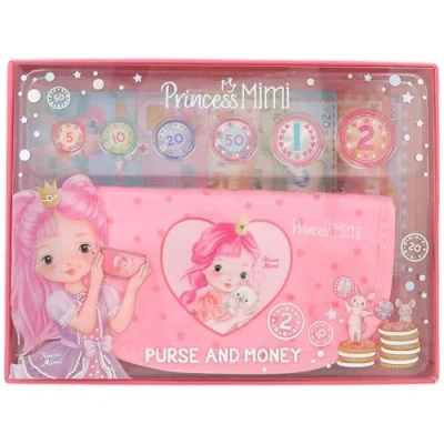 Imagen de Depesche 12728 Princesa Mimi monedero con dinero de juego en rosa y motivo princesa, tarjetas, billetes, billetes monedas