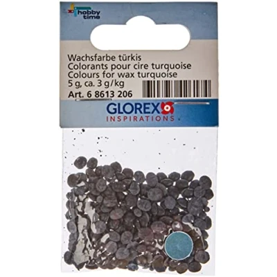 Imagen de GLOREX 6 8613 206 Pastillas colorantes de Cera 5 g Turquesa,