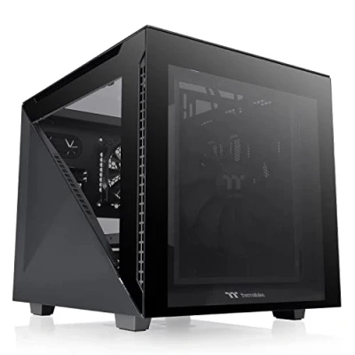 Imagen de Thermaltake Divider 200 TG Black/Micro ATX Case/PC Case/Tempered Glass/Black, (CA 1V1 00S1WN 00)