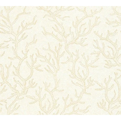 Imagen de Papel pintado Versace De Diseño tejido no 10.05 m x 0.70 Beige Oro Crema Fabricado en Alemania 344971 34497 1